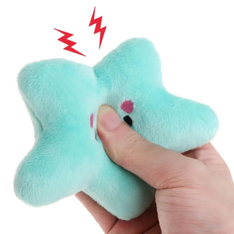 Peluche en forme de nuage et d'étoile, doux et sonore, à mâcher pour chien et chiot
