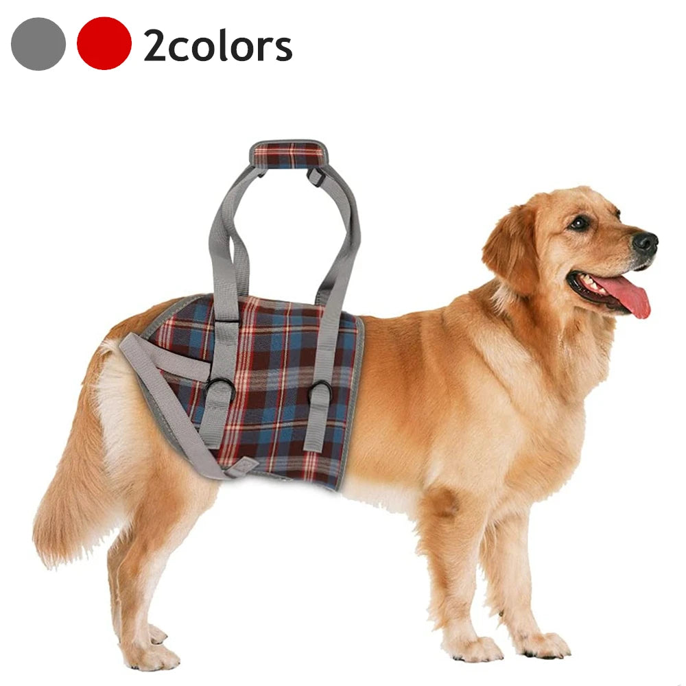 Harnais de soutien pour chien, réglable et portable, pour la rééducation des pattes arrière et avant, idéal pour les chiens faibles, blessés, âgés ou handicapés, et pour la promenade