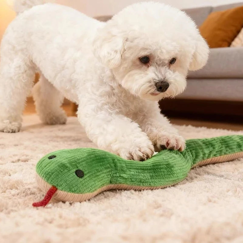 Dog Toy Snake Interactive Crinkle Sound Toy Kitten  Kick Toy Interactive Pet Toy for Indoor Cats 16.5 Inches Pet Supplies