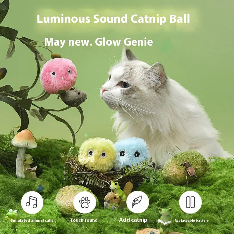 Balle interactive pour chat intelligent