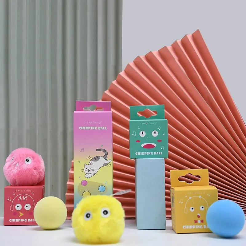 Balle interactive pour chat intelligent