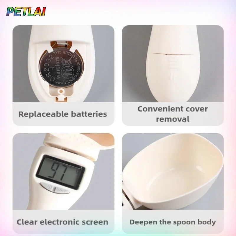 Cuillères doseuses électroniques intelligentes pour croquettes de chat et de chien