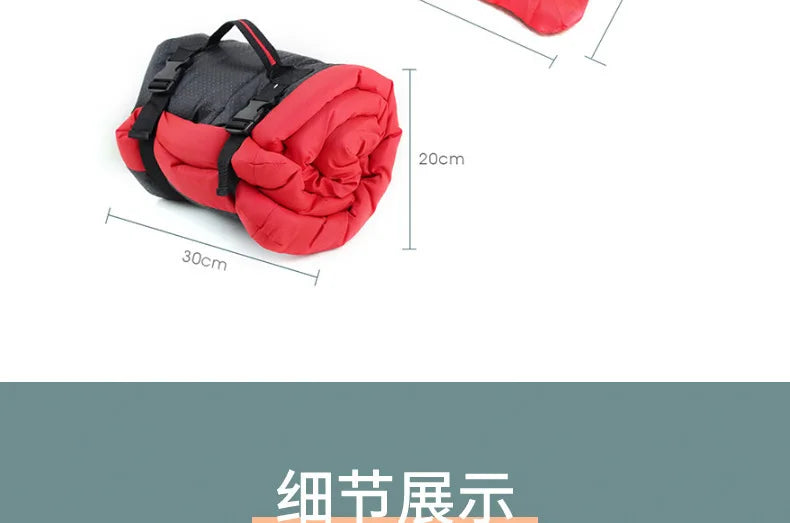 Coussin de couchage portable, imperméable et antidérapant pour animaux de compagnie