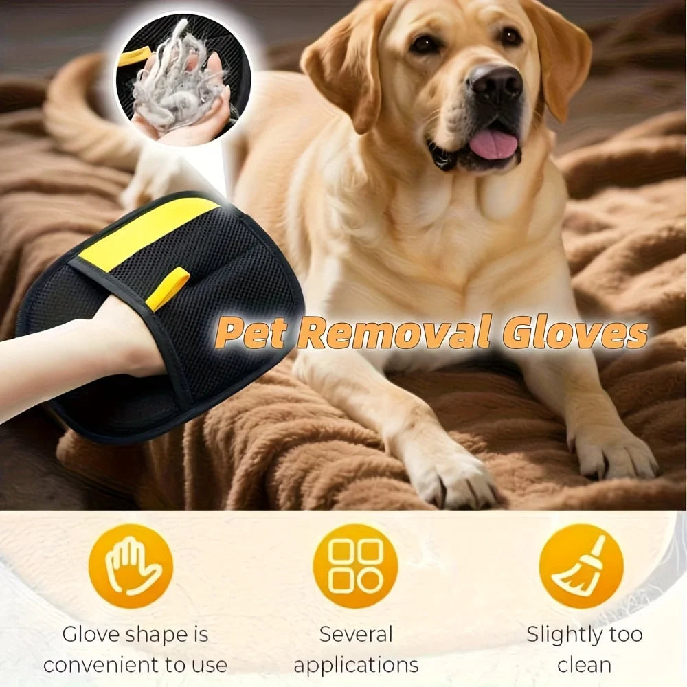 Gants, brosses et outils pour enlever les poils d'animaux