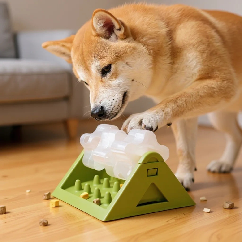 Distributeur de nourriture interactif pour chiens