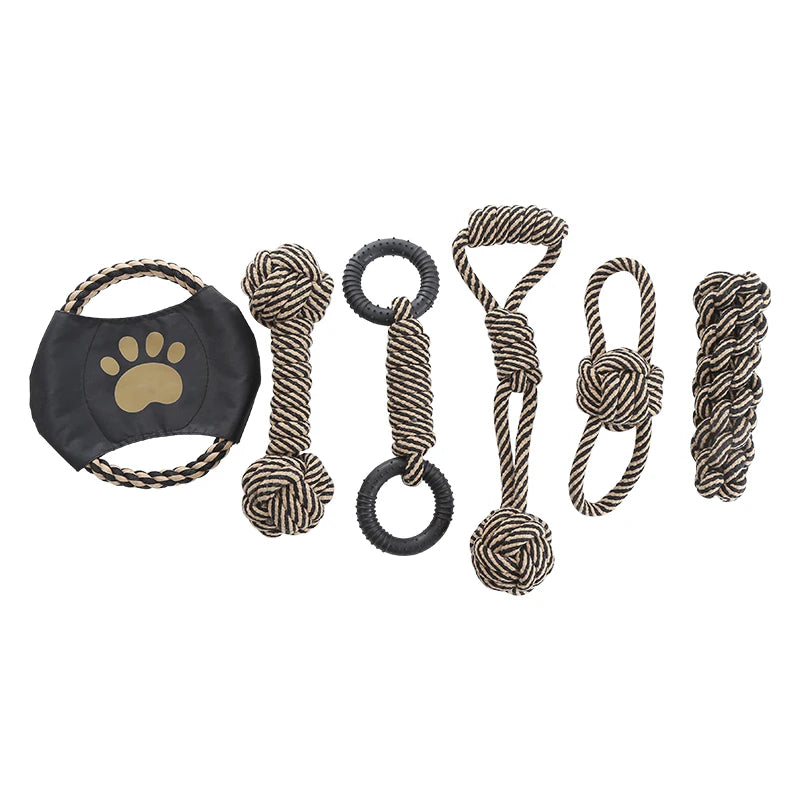 Jouet pour chien en corde de coton, adapté aux chiens de petite et moyenne taille