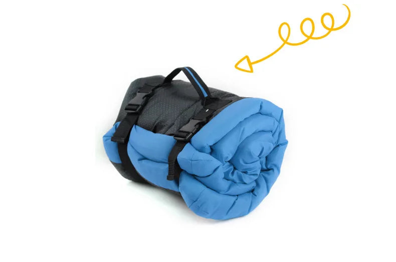 Coussin de couchage portable, imperméable et antidérapant pour animaux de compagnie