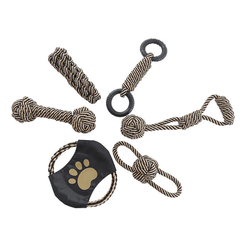 Jouet pour chien en corde de coton, adapté aux chiens de petite et moyenne taille
