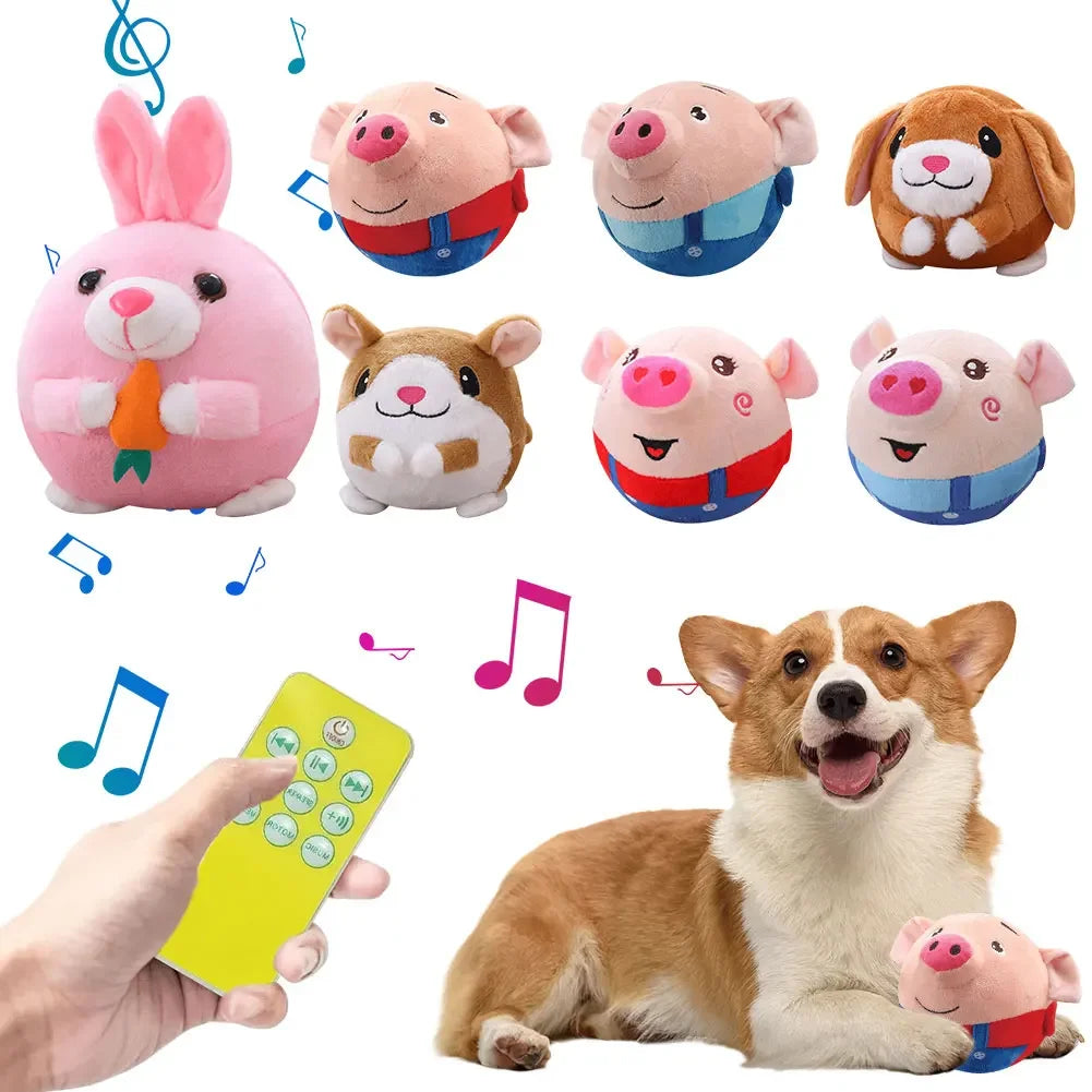 Balle électronique pour chien, balle rebondissante avec musique et vibrations