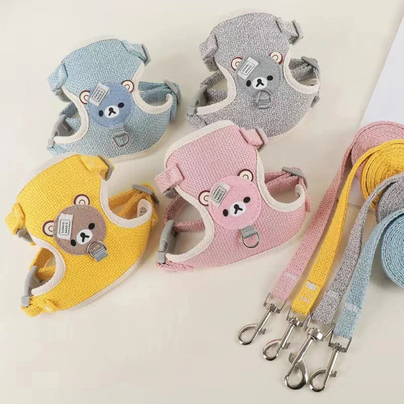Laisse pour chien Winnie l'Ourson, harnais pour chat, laisse pour promener un petit chien