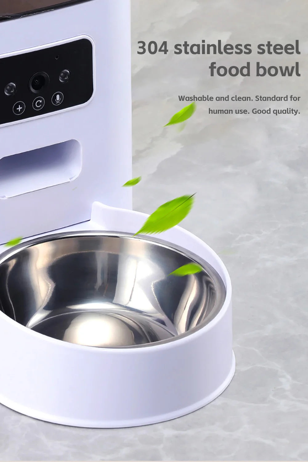 Distributeur automatique de croquettes 5L avec caméra