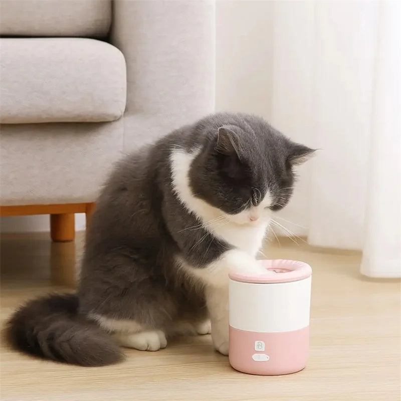 Machine de nettoyage automatique pour pattes d'animaux