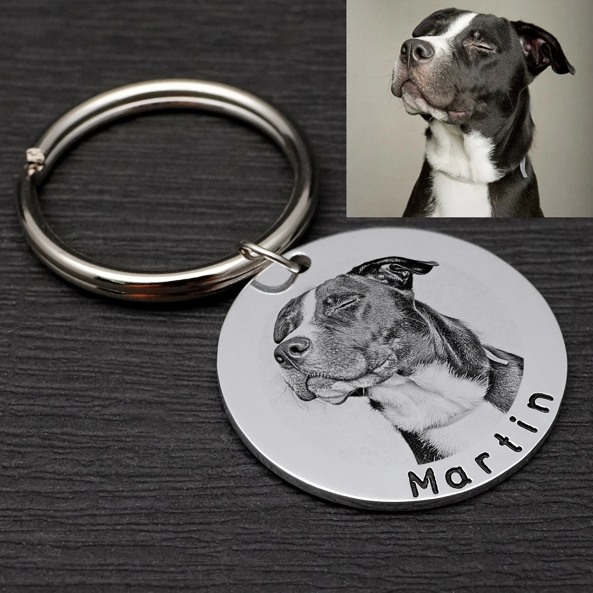 Médaille personnalisée pour chien avec photo