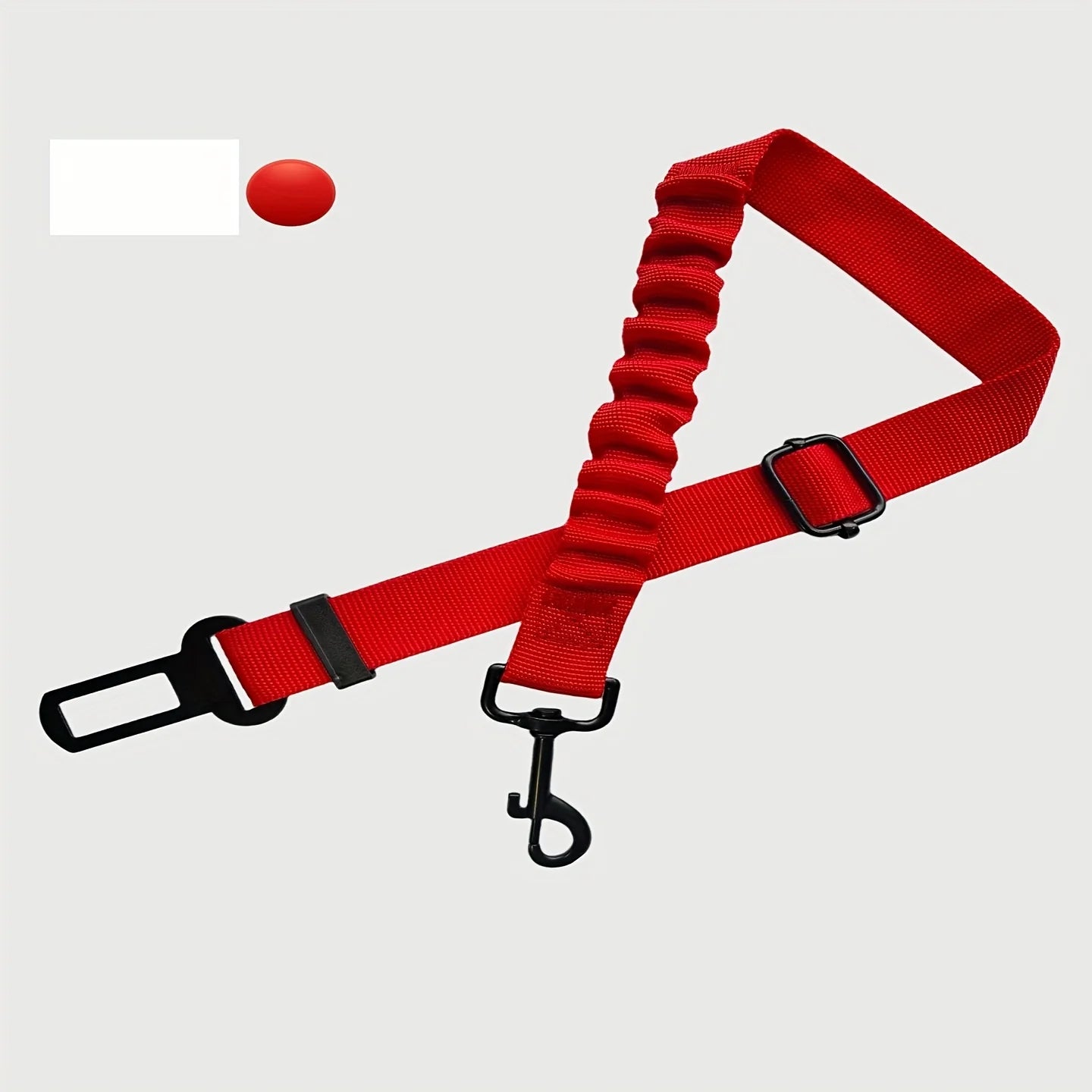Harnais de sécurité réglable pour chien - Système de retenue rétractable en nylon élastique avec fermoirs sécurisés pour toutes les tailles de chiens