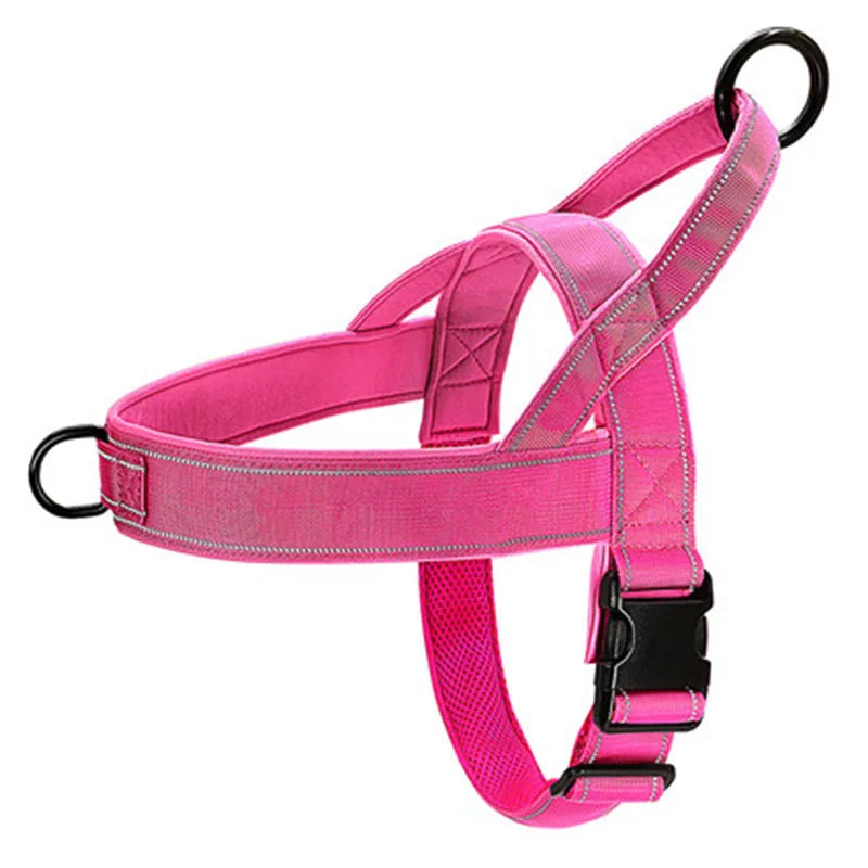 Harnais tactique anti-traction pour chien - Nylon ajustable pour grands chiens