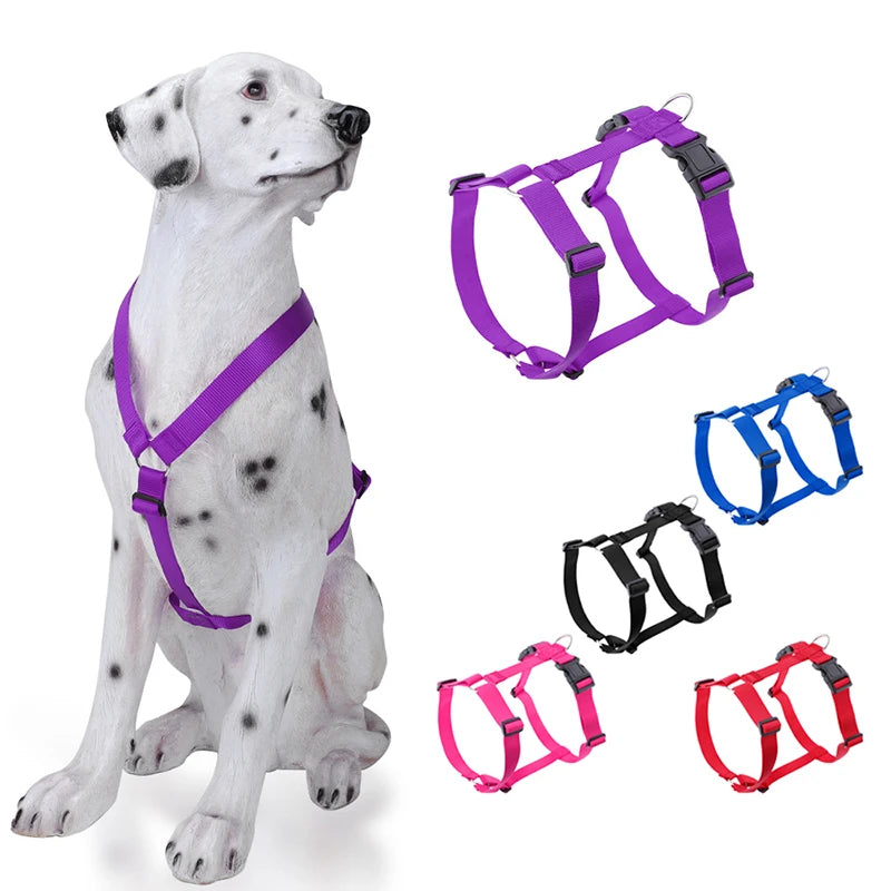 Harnais pour chien ajustable, souple et léger en forme de H, lavable