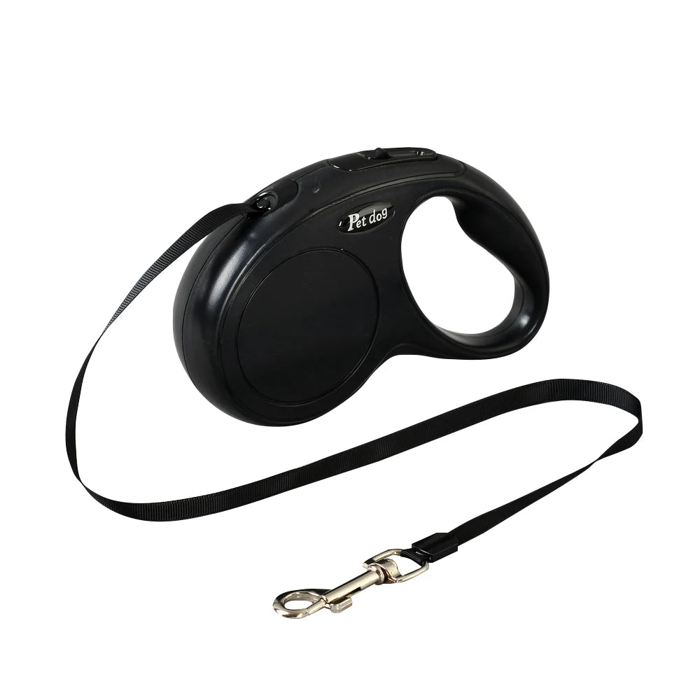 Laisse automatique rétractable pour chiens de petite et moyenne taille