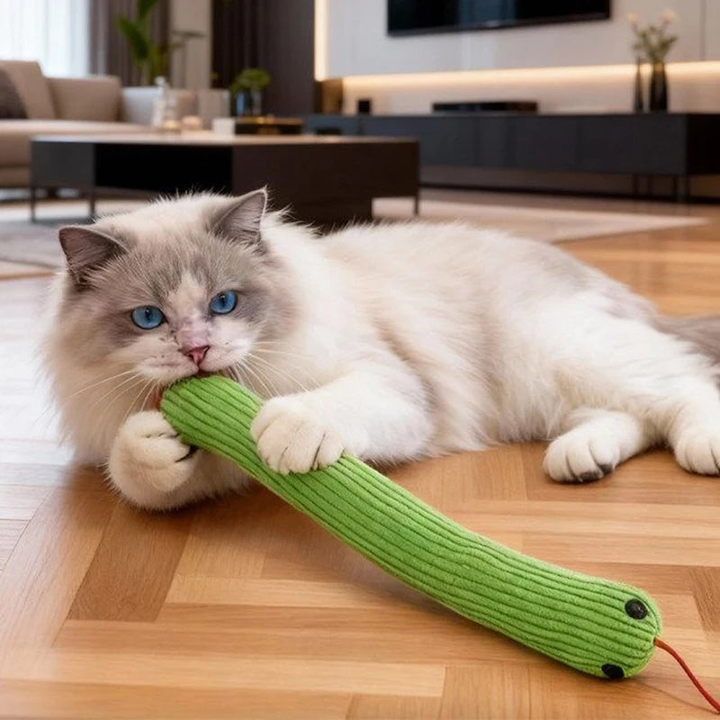 Dog Toy Snake Interactive Crinkle Sound Toy Kitten  Kick Toy Interactive Pet Toy for Indoor Cats 16.5 Inches Pet Supplies