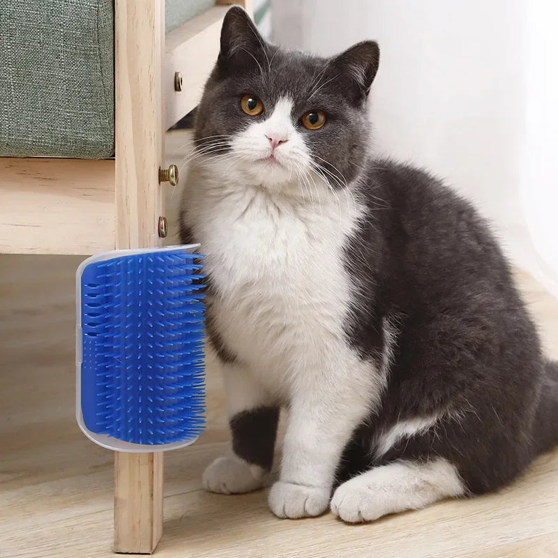 Brosse d'angle pour chat, peigne masseur