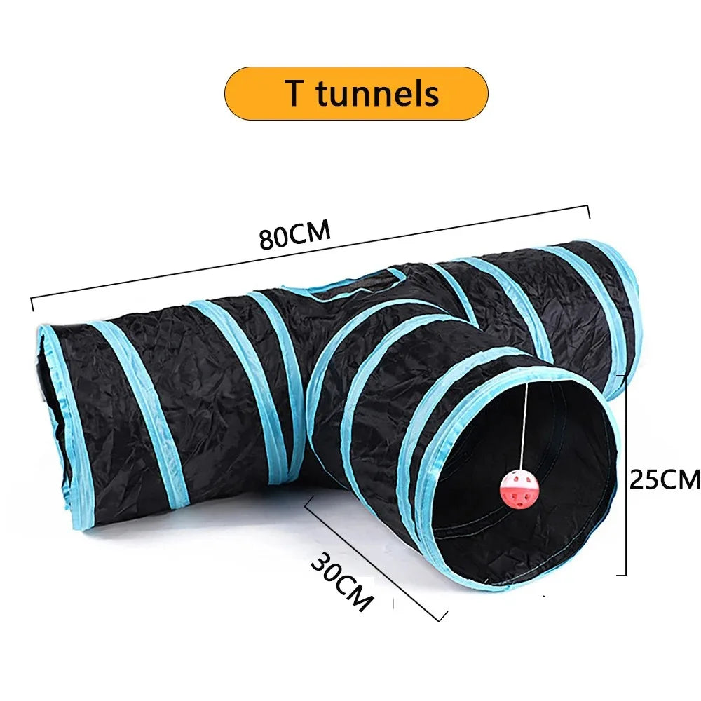 Tunnel de jeu interactif pour chat