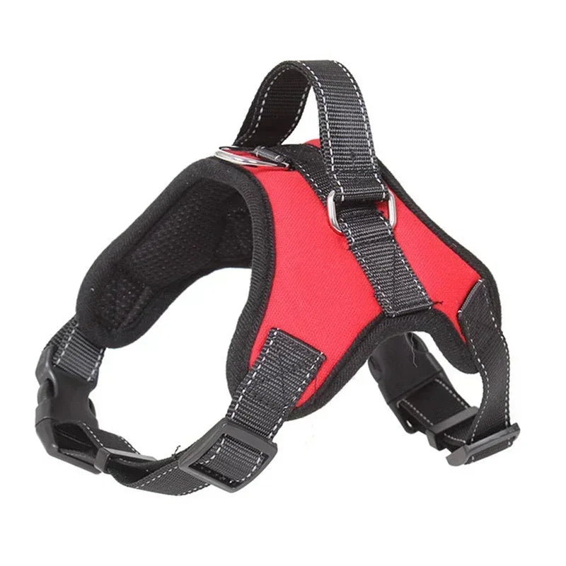Harnais de selle réfléchissant et réglable pour chien, anti-traction