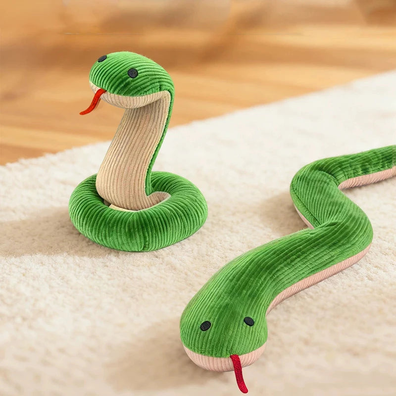 Dog Toy Snake Interactive Crinkle Sound Toy Kitten  Kick Toy Interactive Pet Toy for Indoor Cats 16.5 Inches Pet Supplies