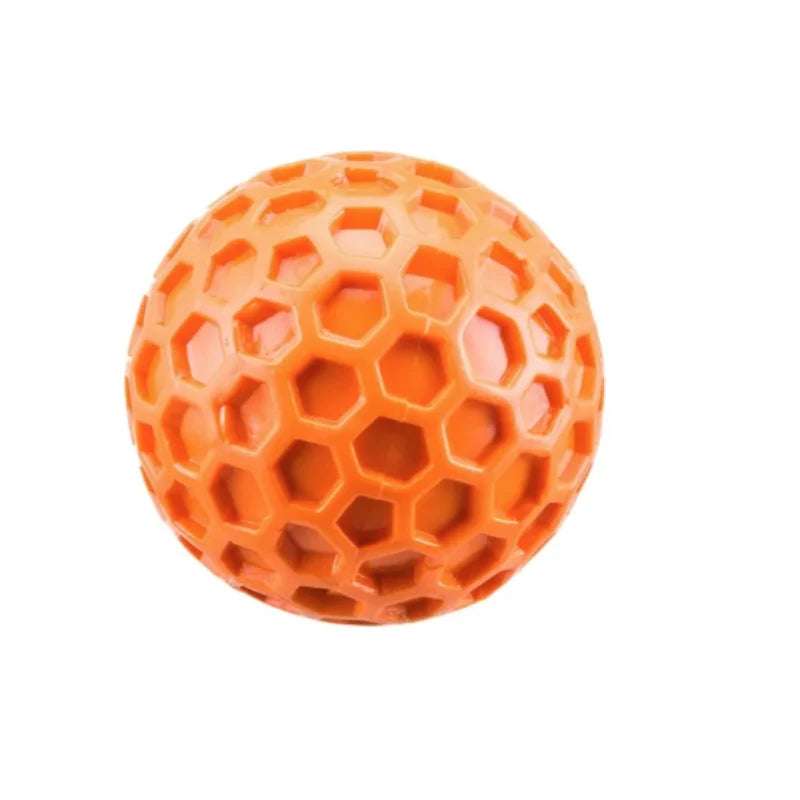 Balle interactive indestructible en caoutchouc à mâcher pour chiens de petite