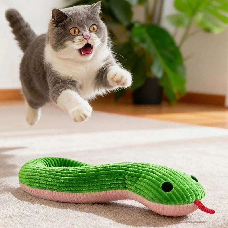 Dog Toy Snake Interactive Crinkle Sound Toy Kitten  Kick Toy Interactive Pet Toy for Indoor Cats 16.5 Inches Pet Supplies