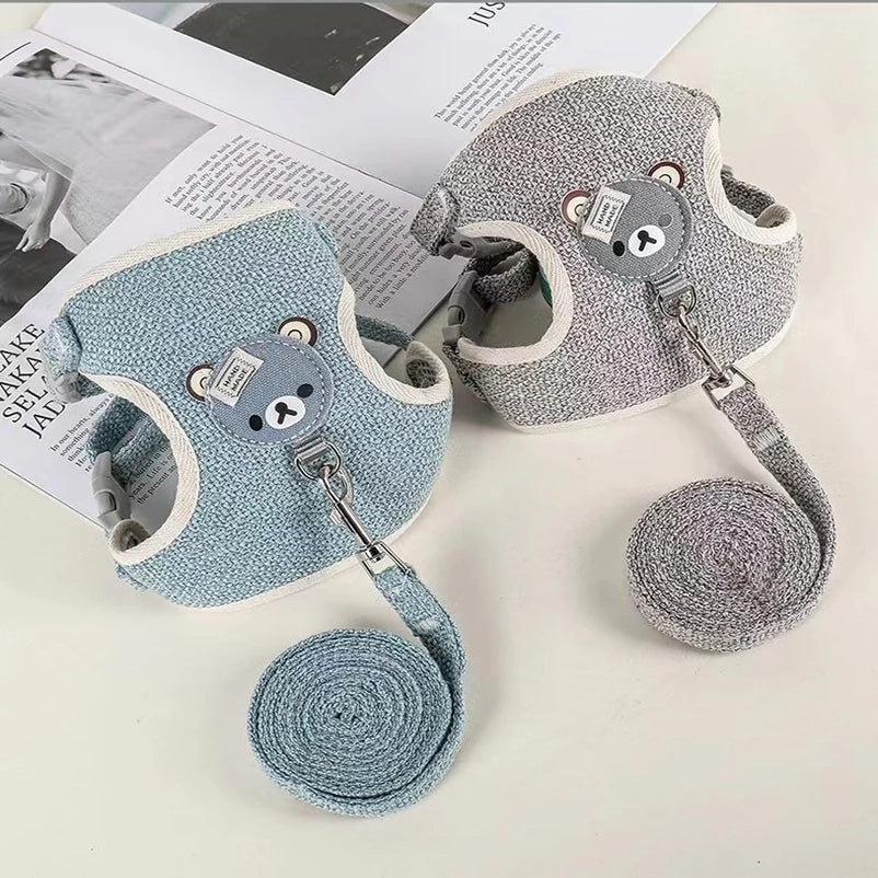 Laisse pour chien Winnie l'Ourson, harnais pour chat, laisse pour promener un petit chien