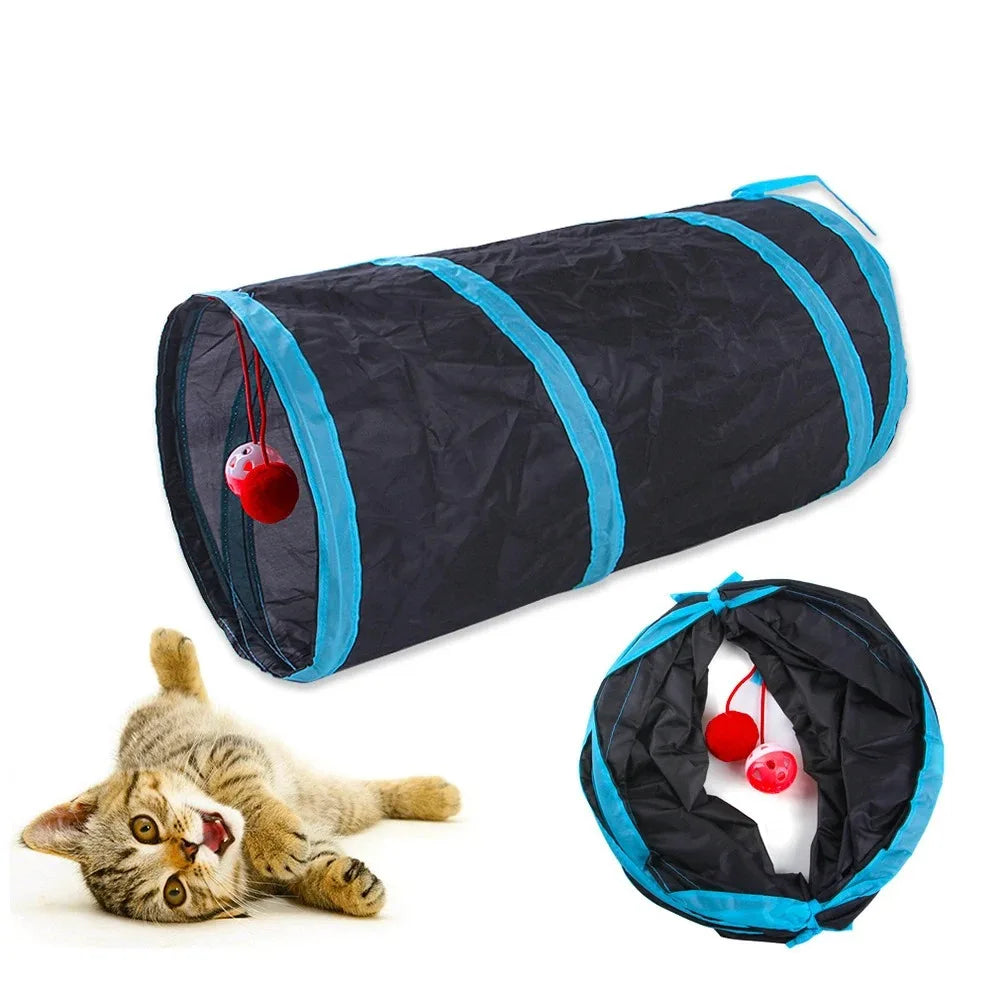 Tunnel de jeu interactif pour chat