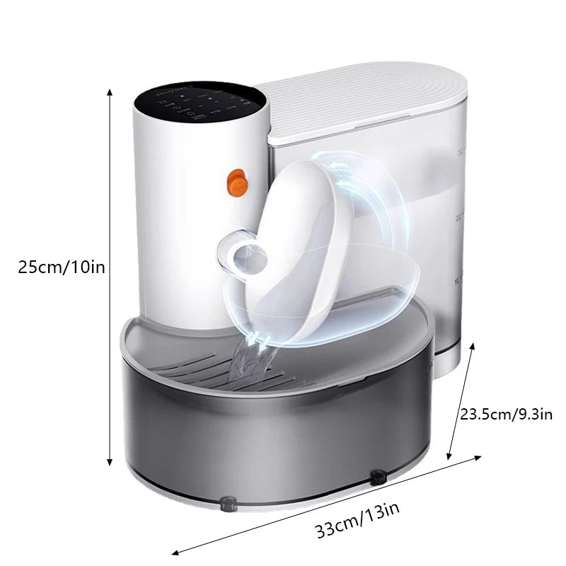 Fontaine à eau avec distributeur d'eau en mouvement, sans fil