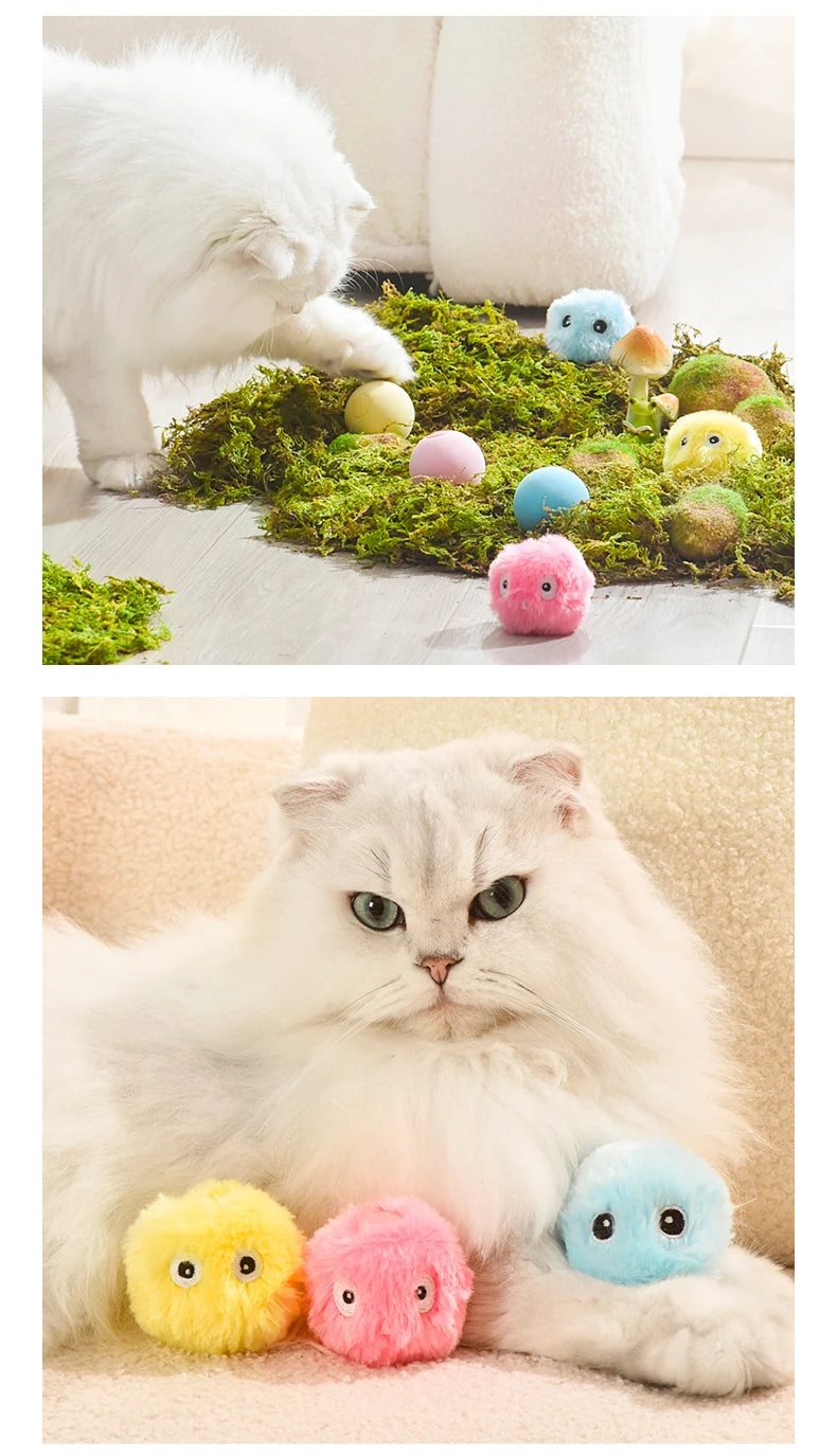 Balle interactive pour chat intelligent