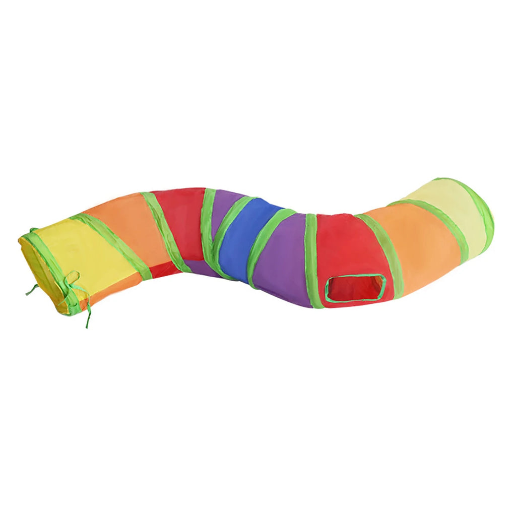 Tunnel pour chat pliable, jouet d'entraînement interactif et amusant