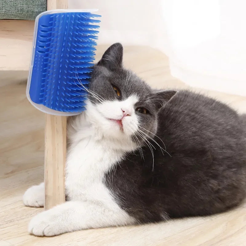 Brosse d'angle pour chat, peigne masseur