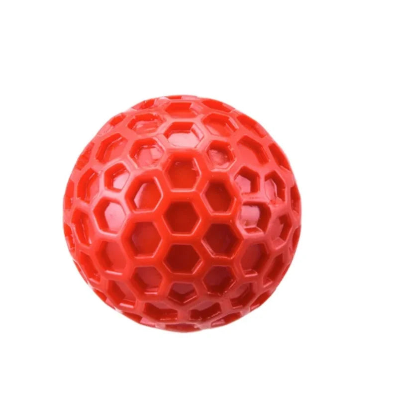 Balle interactive indestructible en caoutchouc à mâcher pour chiens de petite