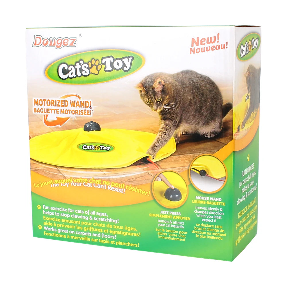 Plateau Jouet Électrique Interactif pour Chat — 3 Vitesses