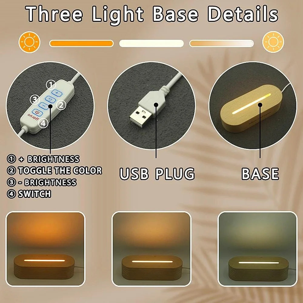 Cadre photo lumineux LED personnalisé en forme de patte de chien