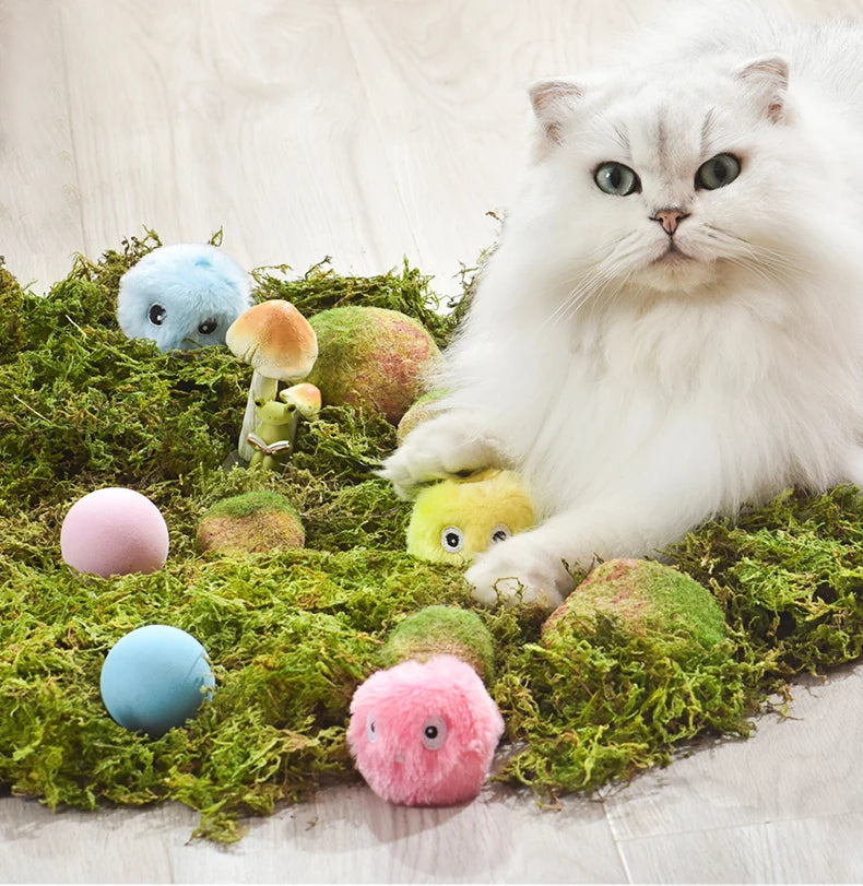 Balle interactive pour chat intelligent