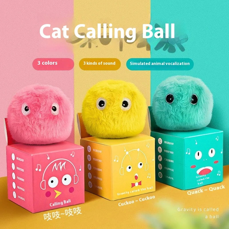 Balle interactive pour chat intelligent