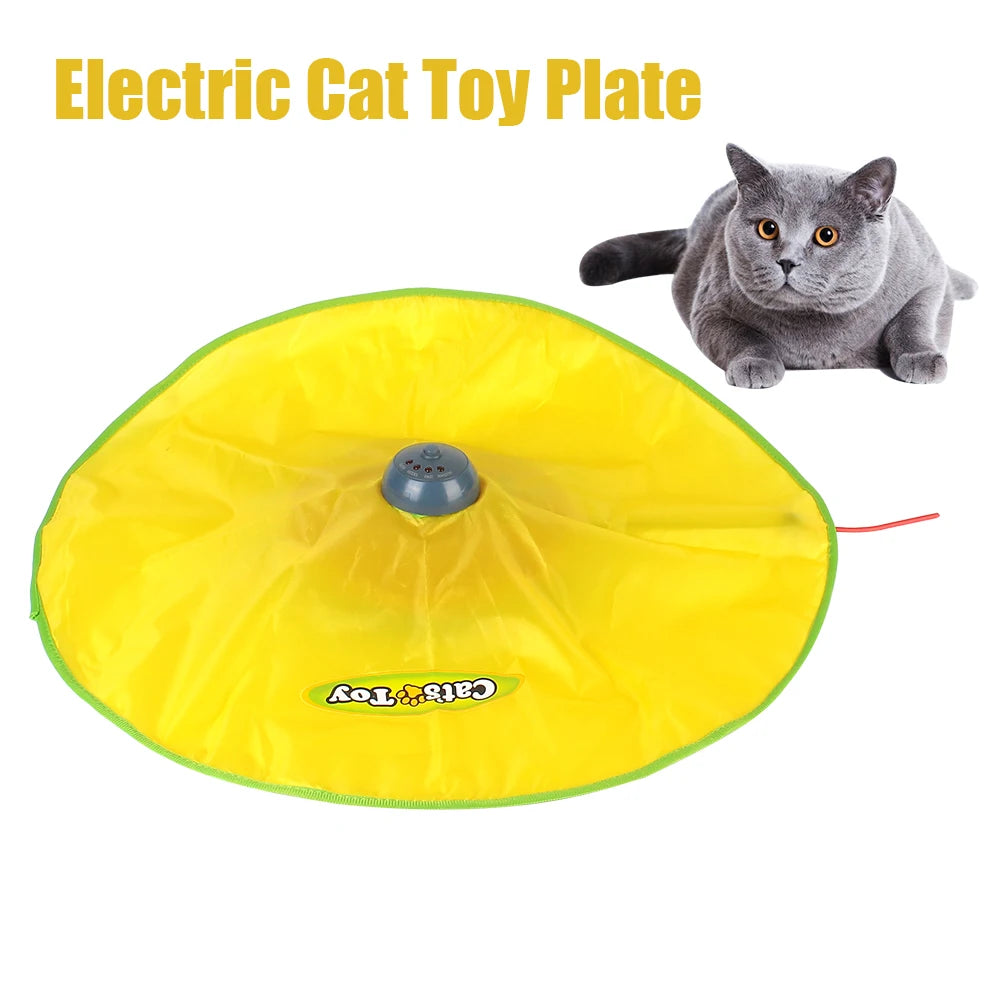 Plateau Jouet Électrique Interactif pour Chat — 3 Vitesses
