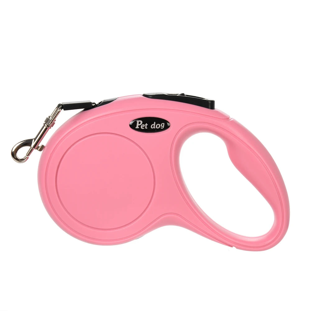 Laisse automatique rétractable pour chiens de petite et moyenne taille