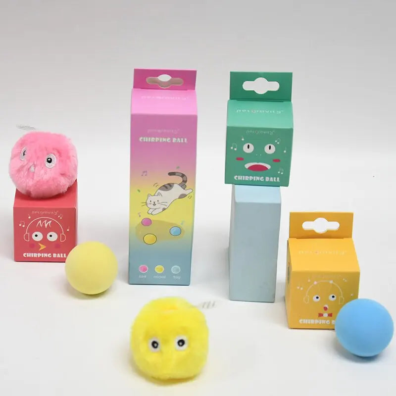 Balle interactive pour chat intelligent