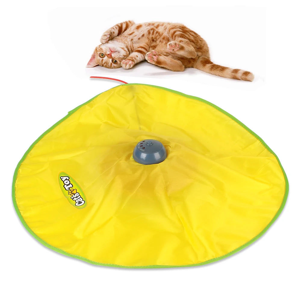 Plateau Jouet Électrique Interactif pour Chat — 3 Vitesses