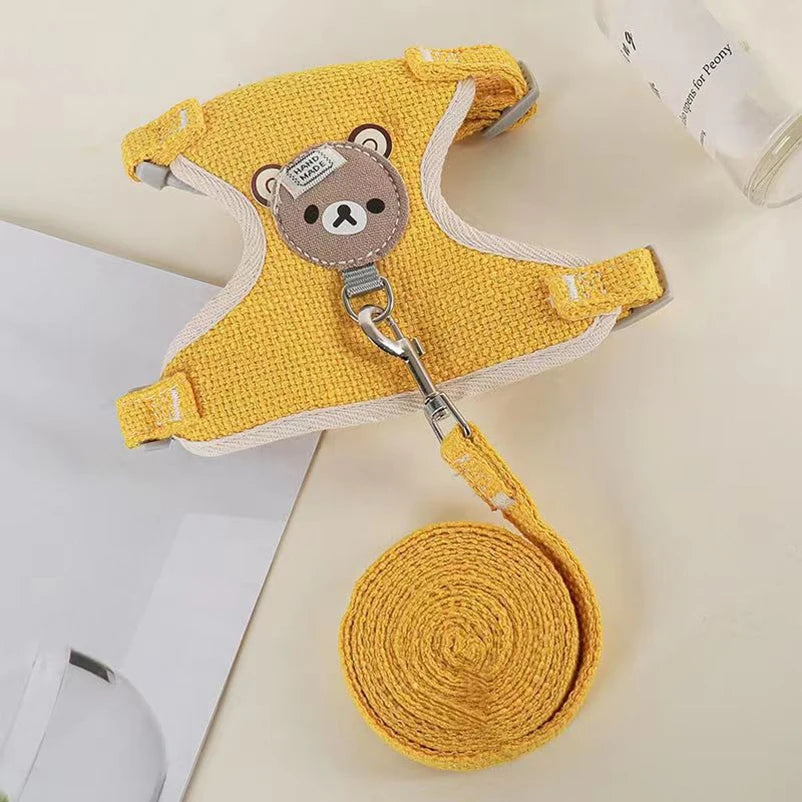 Laisse pour chien Winnie l'Ourson, harnais pour chat, laisse pour promener un petit chien