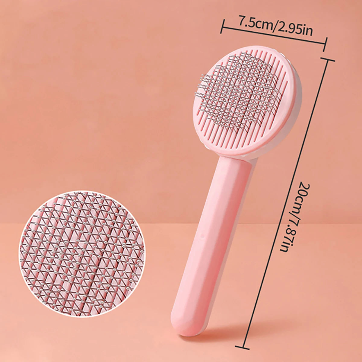 Brosse à poils pour chiens et chats, peigne en acier inoxydable pour le toilettage et l'entretien des chats à poils longs