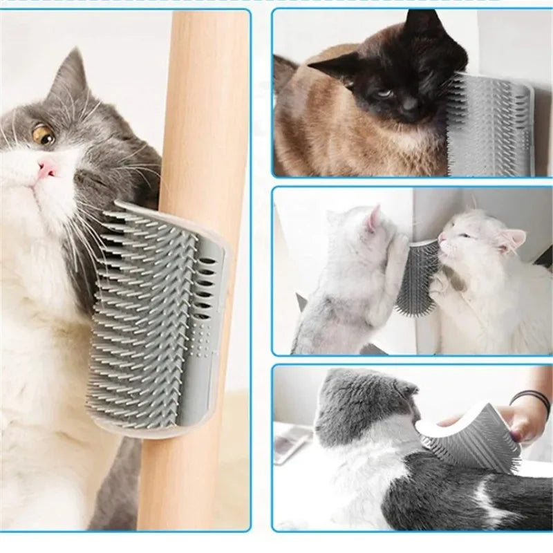 Brosse d'angle pour chat, peigne masseur