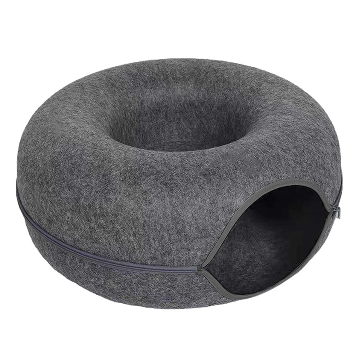 Tunnel interactif rond pour petits chats