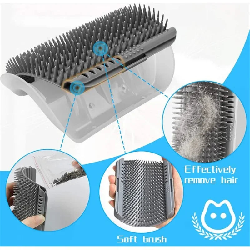 Brosse d'angle pour chat, peigne masseur