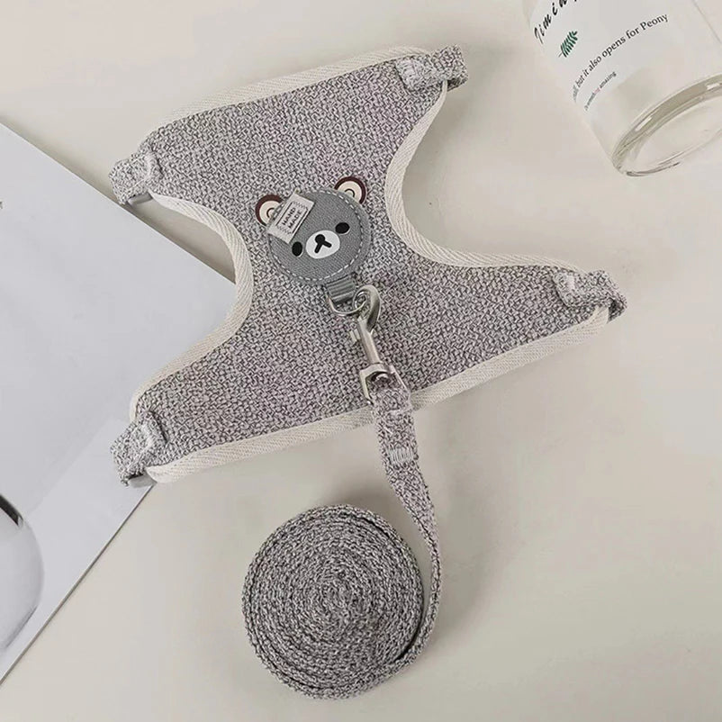 Laisse pour chien Winnie l'Ourson, harnais pour chat, laisse pour promener un petit chien