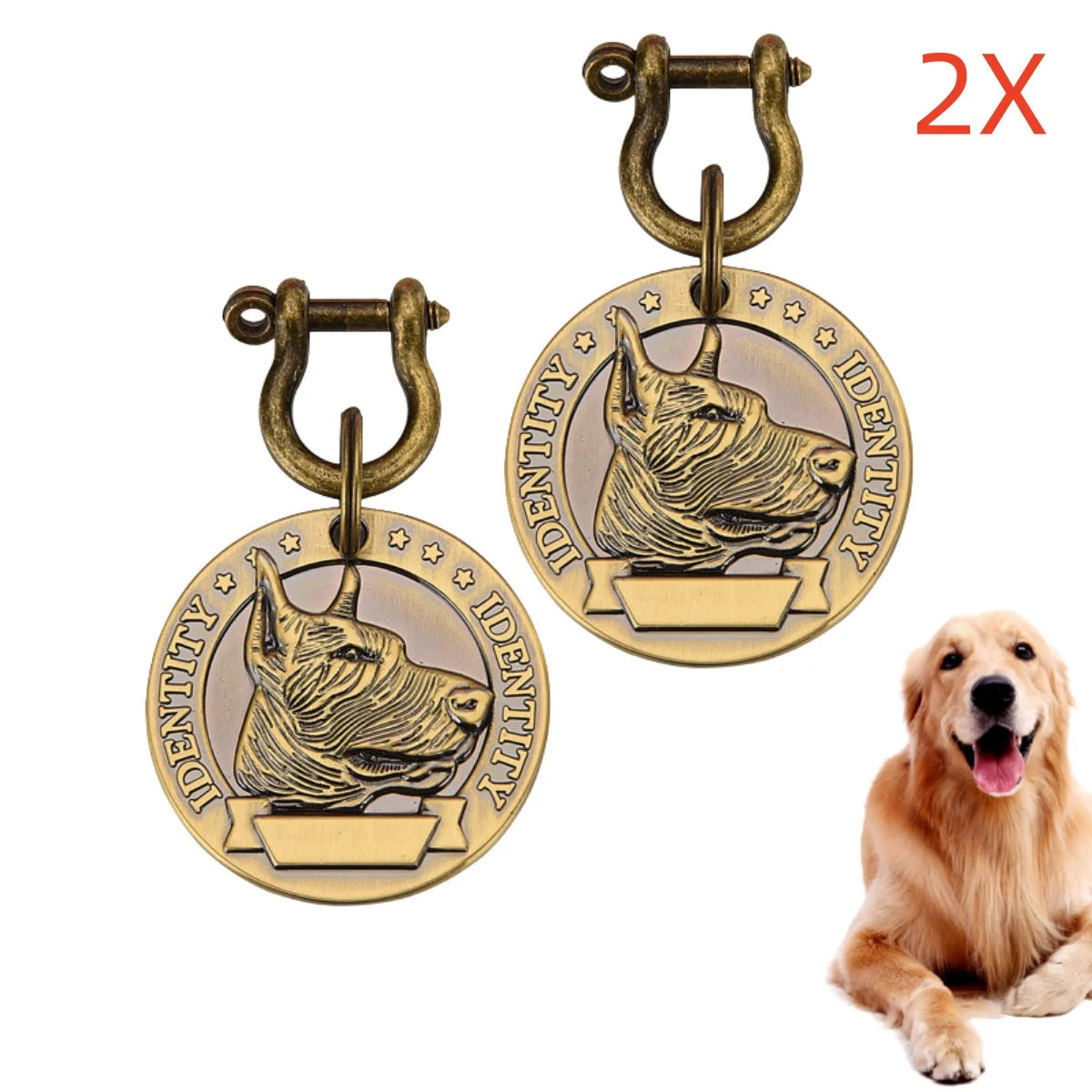 Collier VIP personnalisé avec numéro de téléphone et adresse